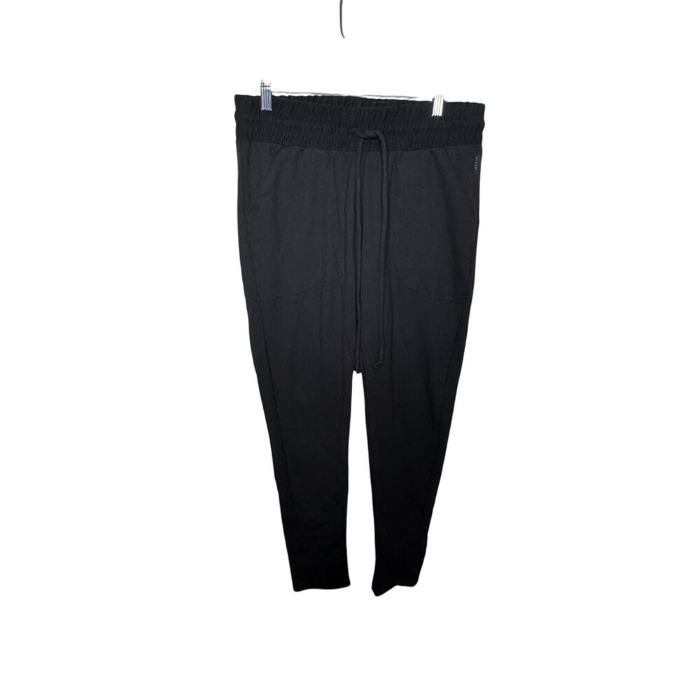 Free People Movement Black Smocked Waist Sweatpants Women’s M Joggers Lounge‎